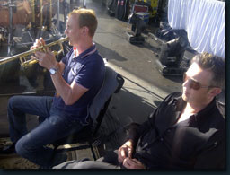 Groban stage with Bez Roberts