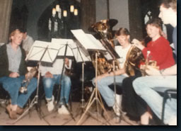 Early days, 1987, Wells Cathedral, Alexander Brass Quintet and percussion