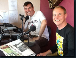 All smiles before show 1, eeeek! April 2012